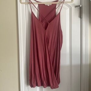 Pink Rose / Large / Pink, Crossover Tank